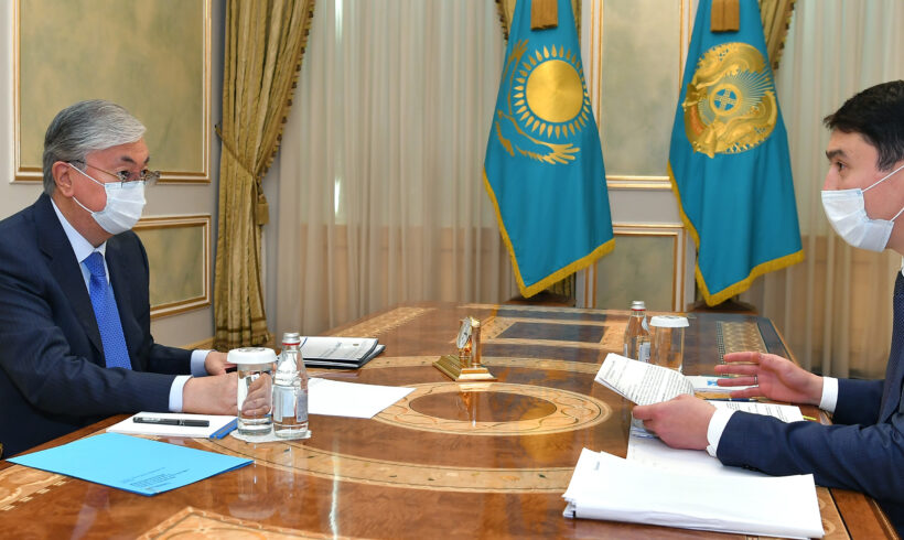 Глава государства принял министра экологии, геологии и природных ресурсов Магзума Мирзагалиева