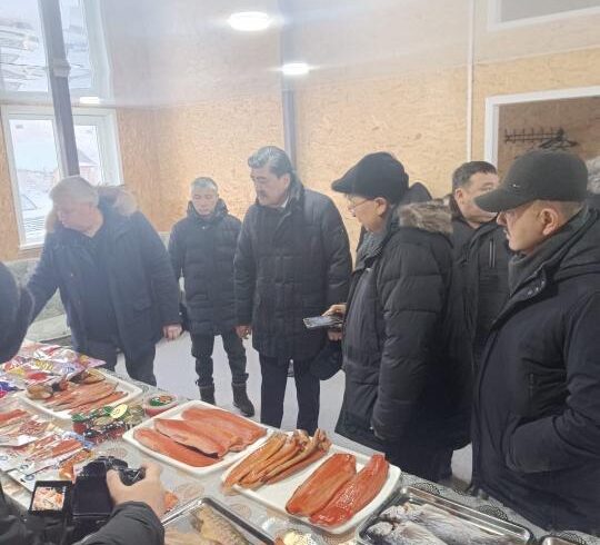 Посещение форелевого хозяйства в рамках рабочей поездки в Восточно-Казахстанскую область