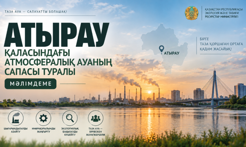 Заявление о качестве атмосферного воздуха в г.Атырау