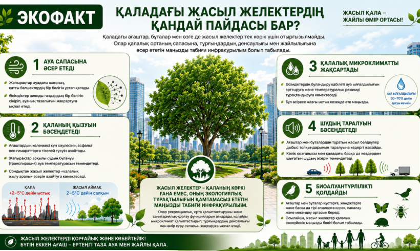 ЭКОФАКТ | Чем полезны зелёные насаждения в городе?